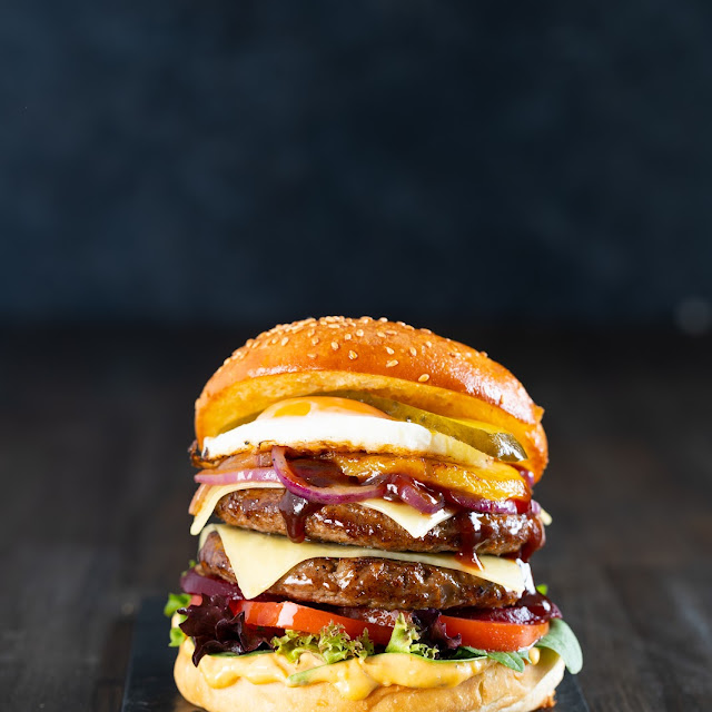Beef & Bacon Truffle Burger