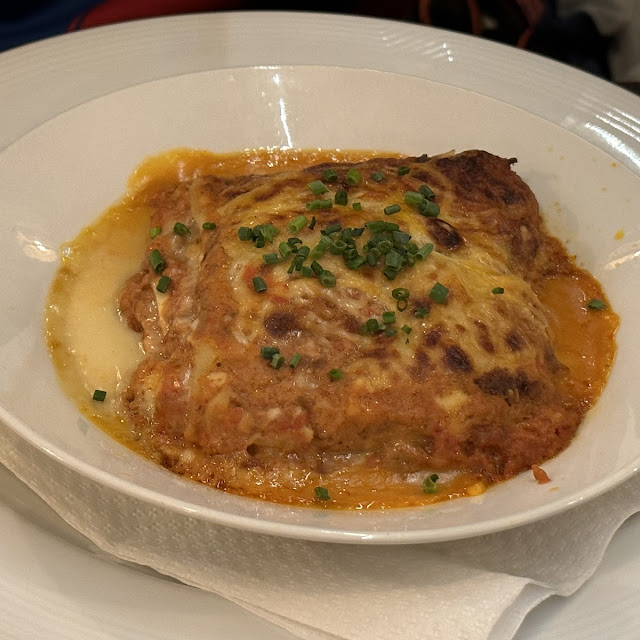 Breaded Veal Napolitana with Tomato Sauce Mozzarella and Backed Ham