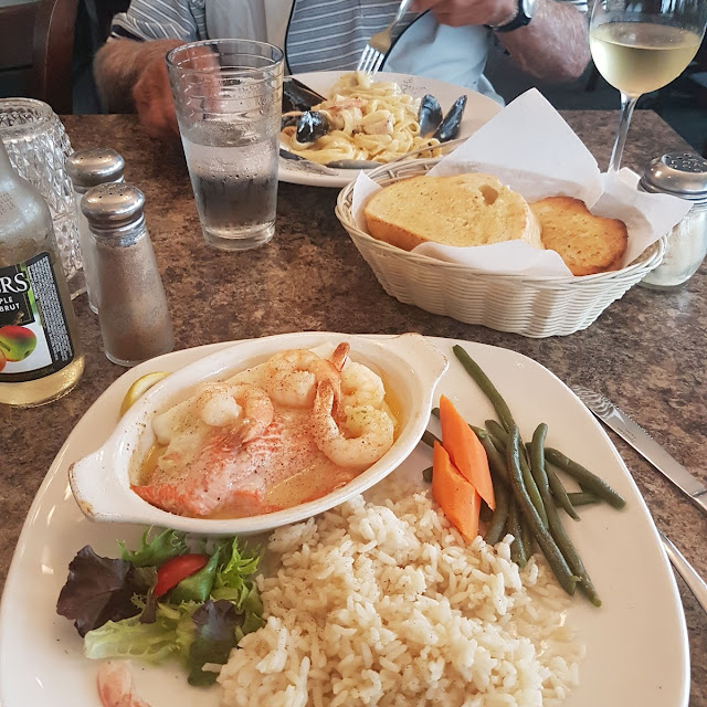 West Coast Halibut & Prawns