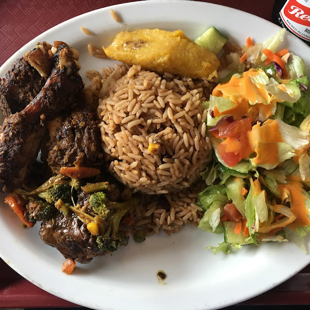 Portion of Jerk Chicken