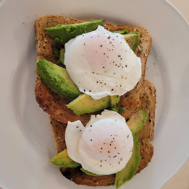 Poached Egg with Avocado on Grannary Toast
