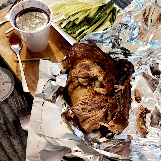Half a Duck and Pancakes