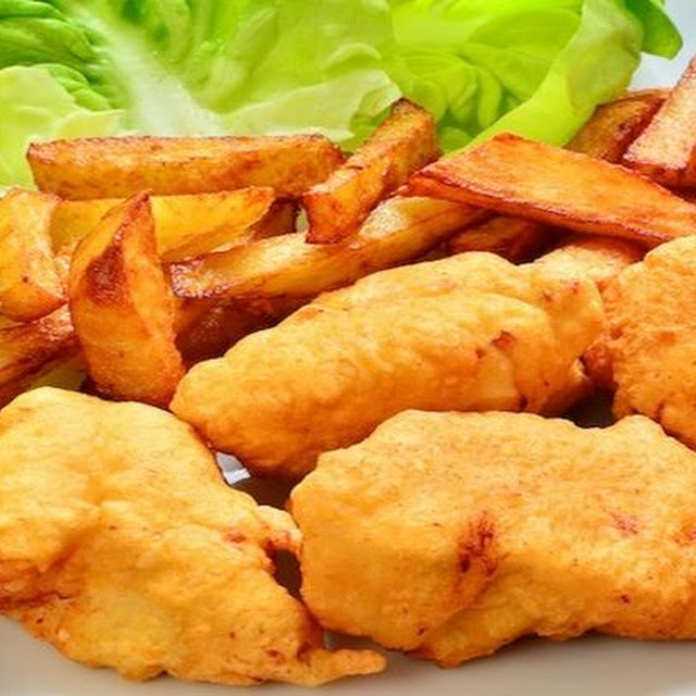Chicken Nuggets & Chips Freshly Made