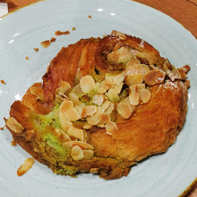 Raspberry and Pistachio Croissant