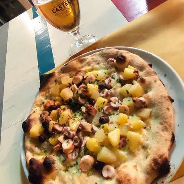 Pizza Del Polpo Bianca