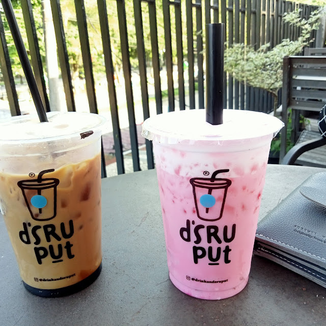 Strawberry Yakult Topping Rainbow Jelly And Our Signature Varian Kopi Susu