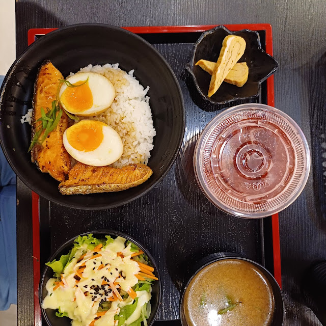 Salmon Teriyaki Don Bento