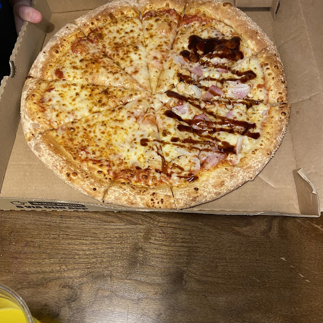 Margarita and Meat Pizza