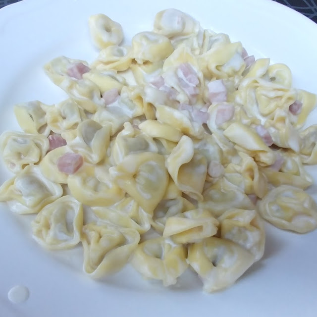 Tortellini Alfredo With Ham