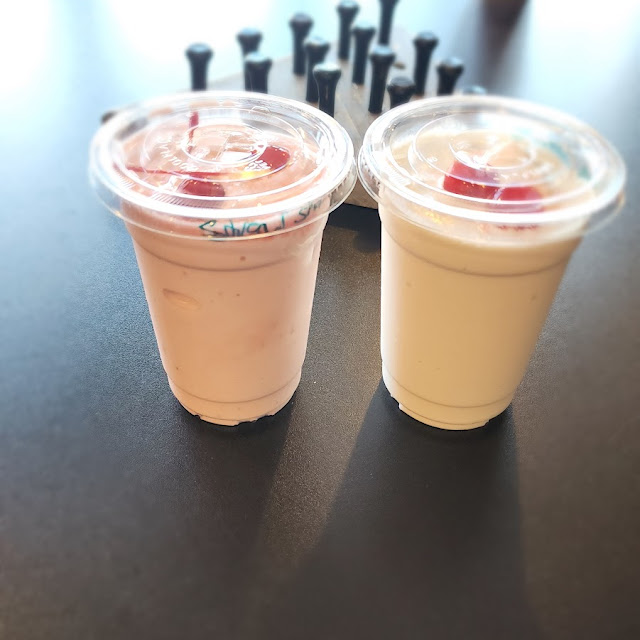 Strawberry and Vanilla Shakes