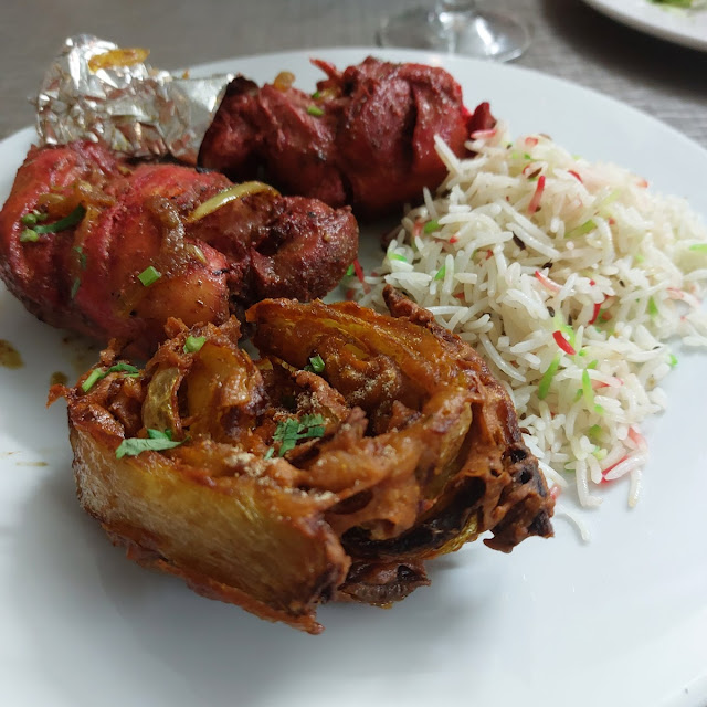 Tandoori Chicken and Onion Bhaji