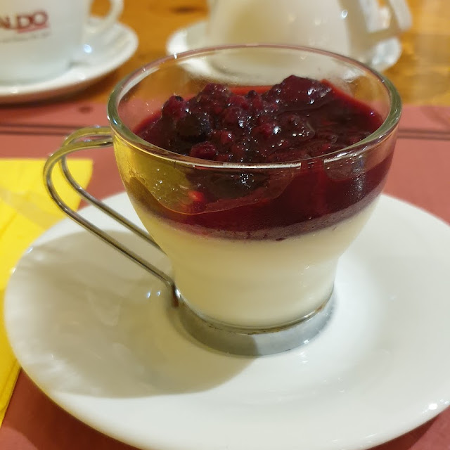 Panna Cotta with Red Fruit Sauce
