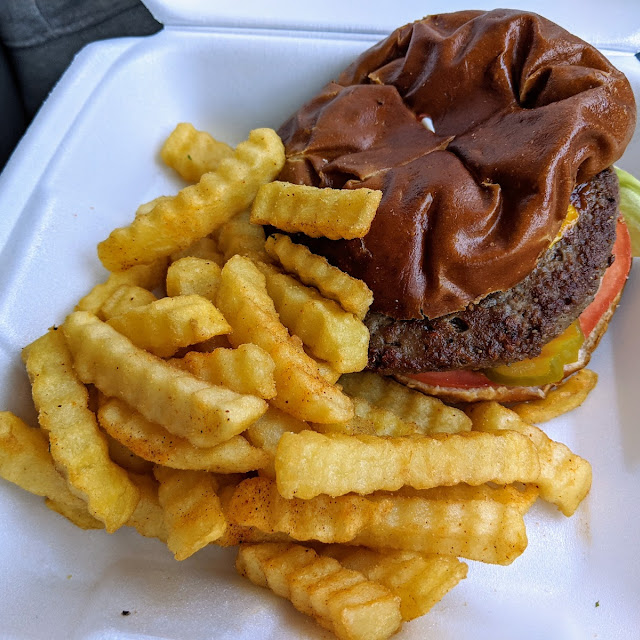 Impossible Burger with Fries