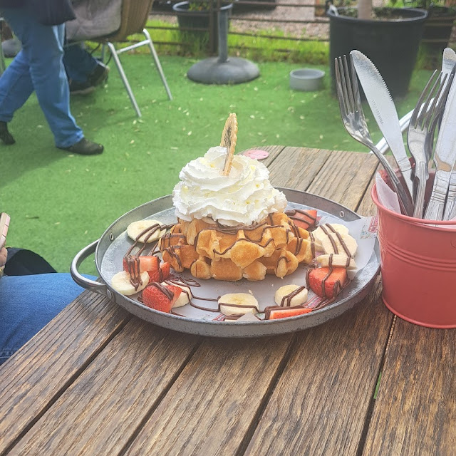 Strawberry Banana & Chocolate Waffle