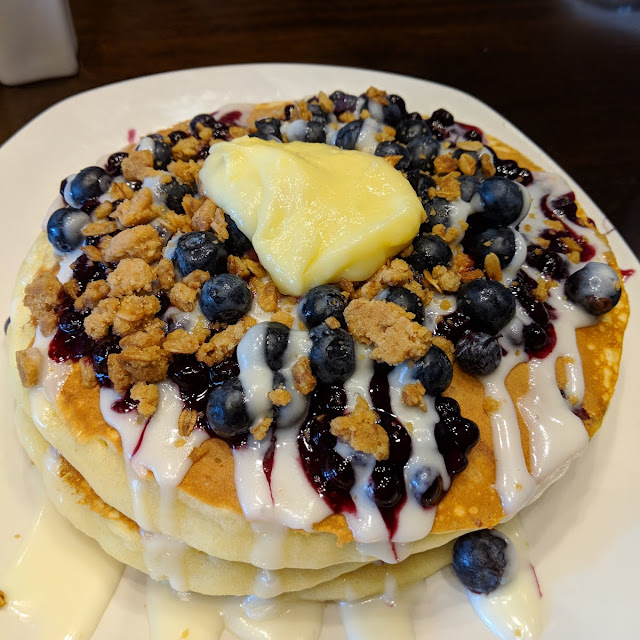 Blueberry Lemon Curd Pancakes