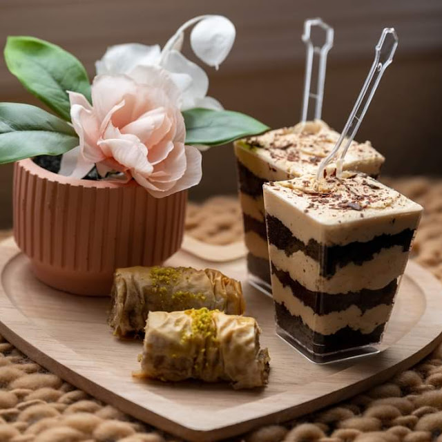 Baklava and Chocolate Cake Shooters