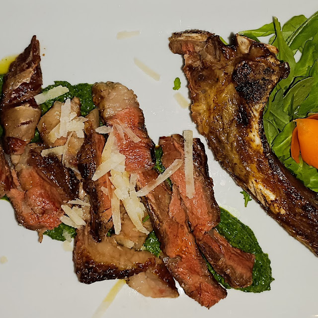 Tagliata Con Pesto Di Rucola