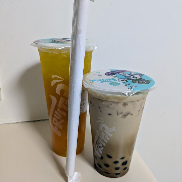 Mango Green Tea and Brown Sugar Boba Tea