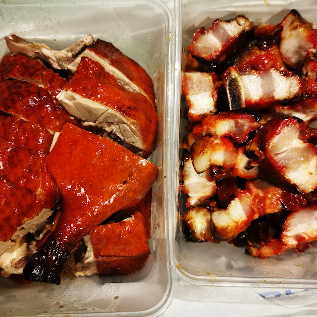 Roast Duck and Black Pepper Pork Ribs