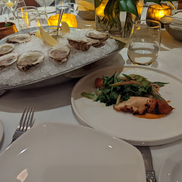 Polipo Grilled Octopus Poulpe and 12 Oysters Huîtres