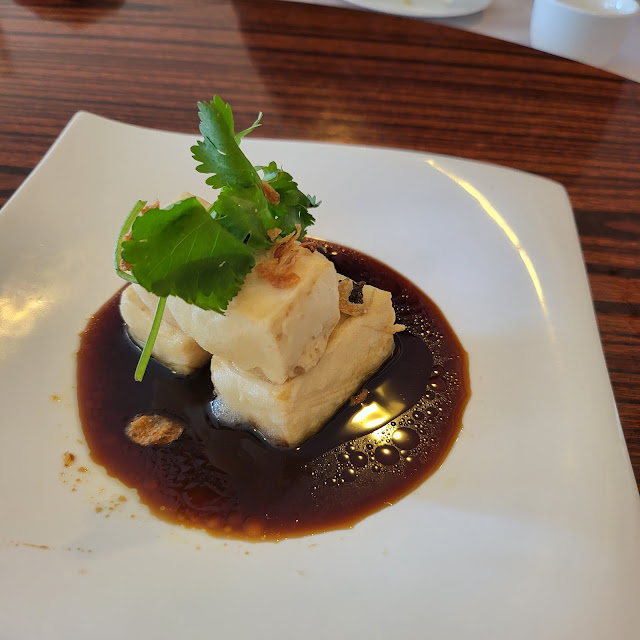 Tofu with Black Vinegar & Truffle Oil