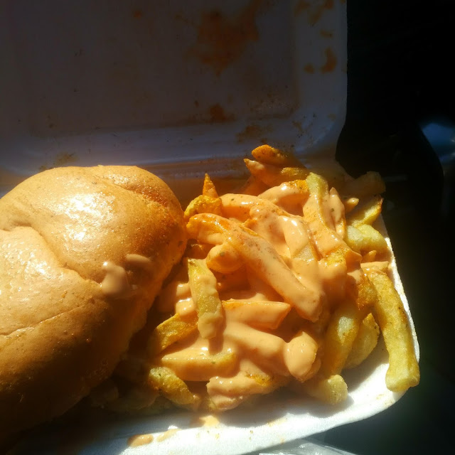 Fish Burger and Chips