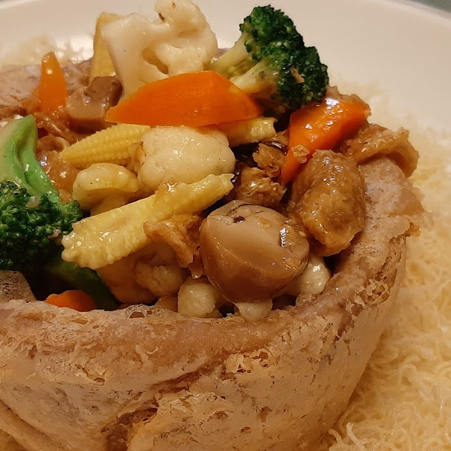 Yam Basket with Vegetables