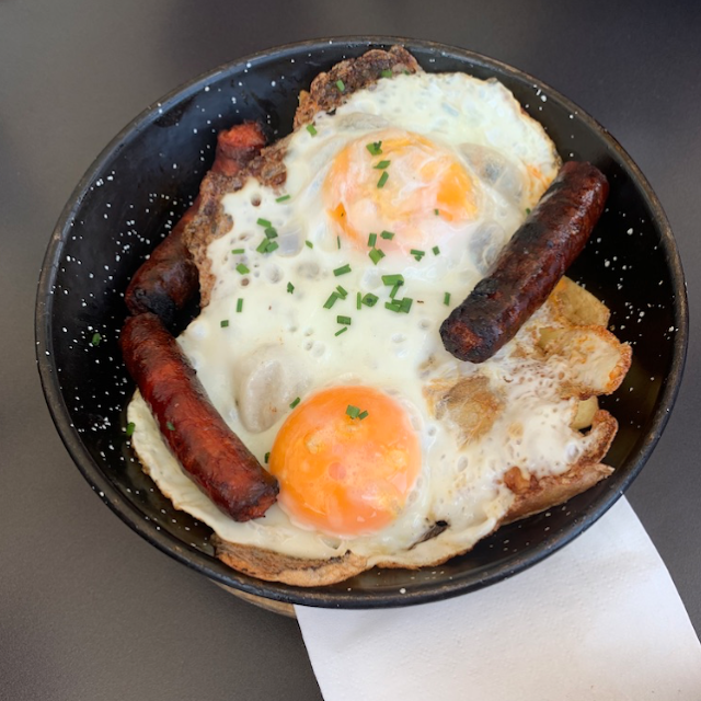 Fried Eggs with Iberian Ham