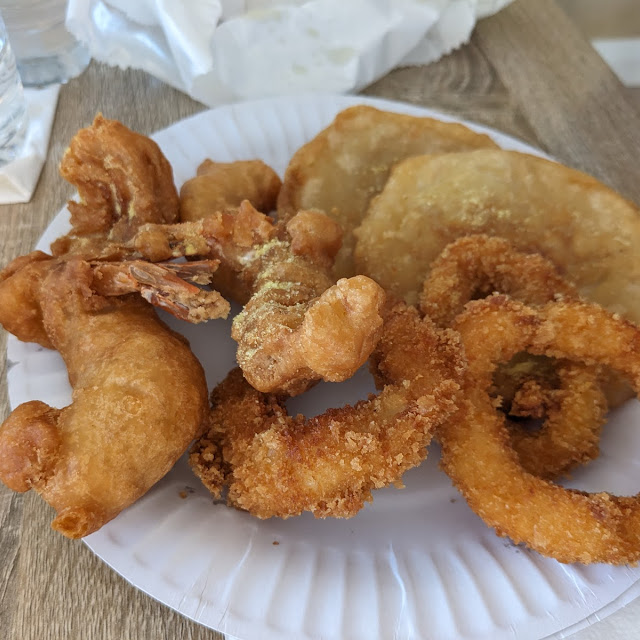 Prawn Cutlet Calamari Rings and Scallops