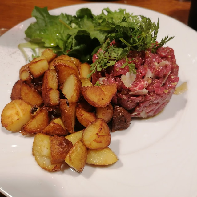 Charolais Beef Tartar Italian Style Prepared by Knife