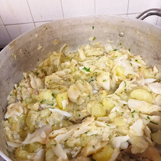 Stoccafisso In Umido Con Patate E Olio Extravergine Di Oliva