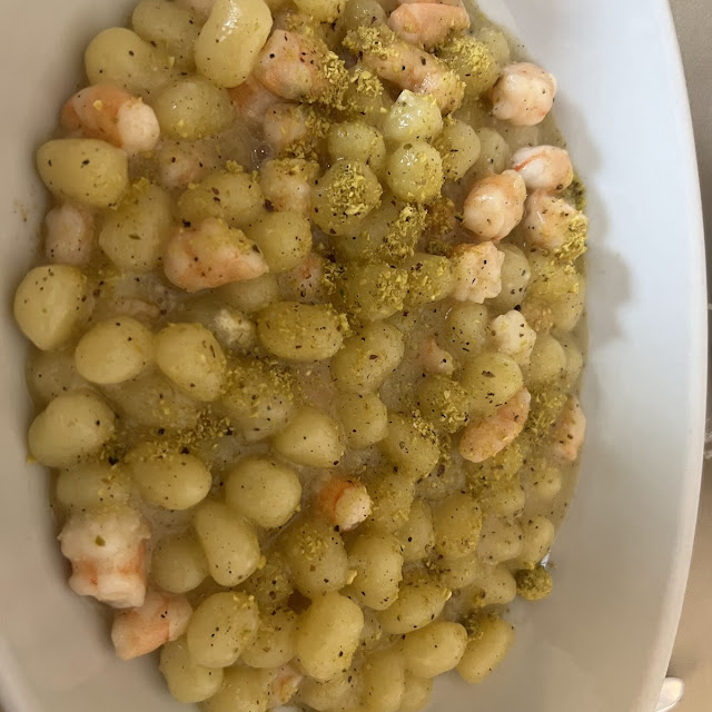 Gnocchetti Cacio E Pepe Con Gamberetti