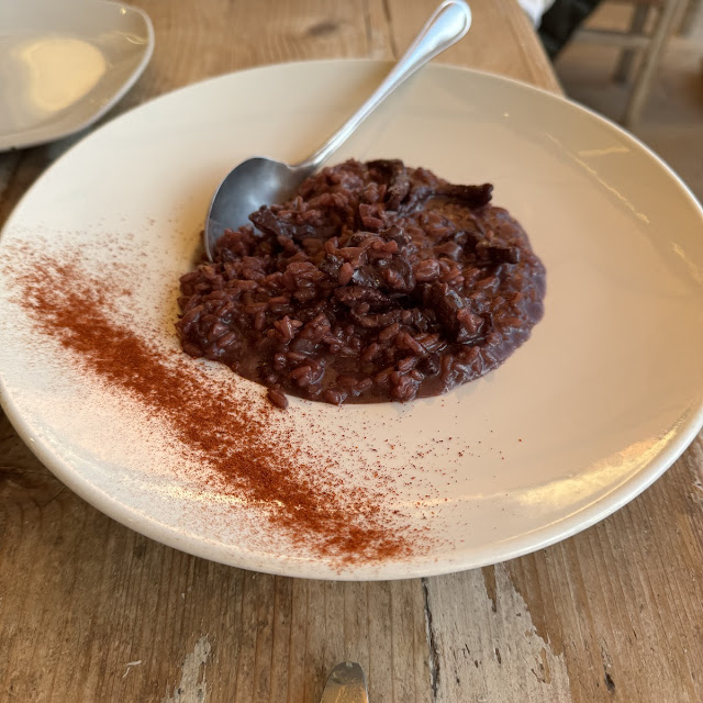 Risotto Con Vino Tinto Y Ternera