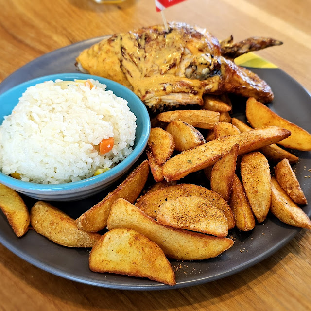 1 4 Chicken with 2 Sides Mediterranean Rice and Wedges