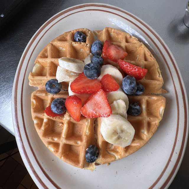 Fresh Fruit Waffles
