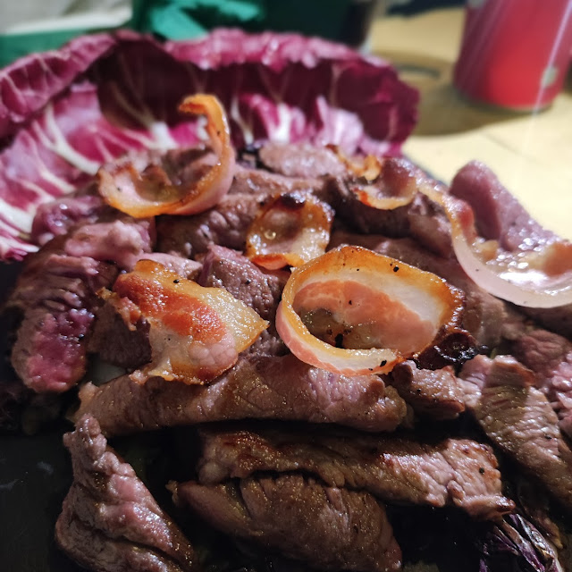Tagliata Con Guanciale E Miele