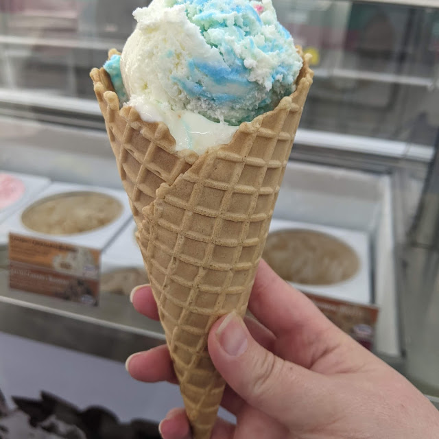 Birthday Cake Cone 1 Scoop of Ice Cream