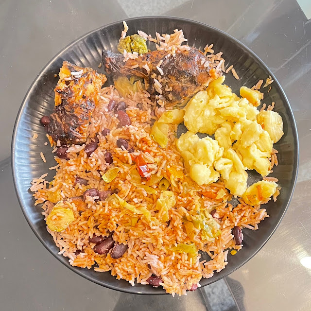 Chicken and Rice with Macaroni Cheese