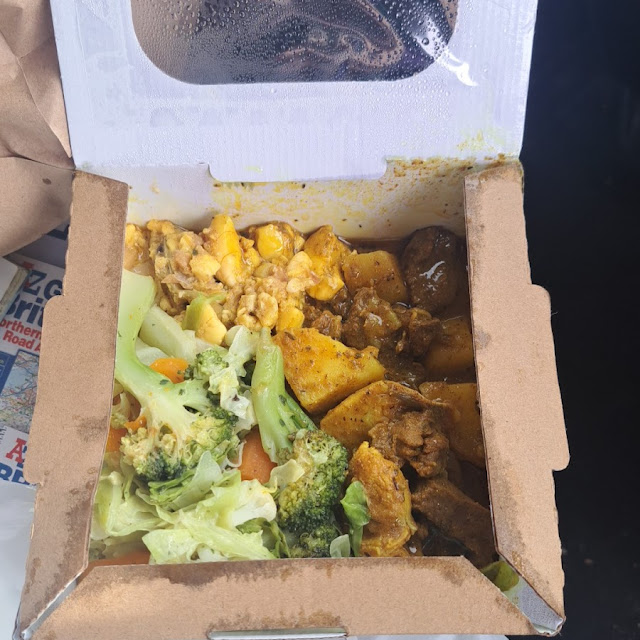 Ackee and Salt Fish and Steamed Vegetables