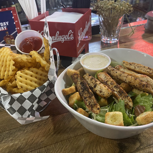Chicken Salad and Waffle Fries