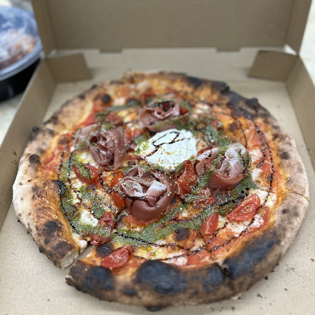 Crudo Burrata Pesto Pomodorini