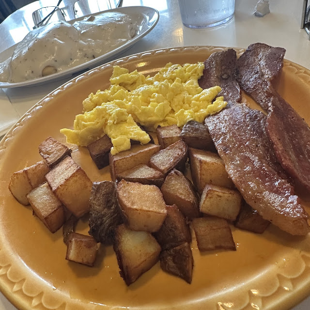 Potatoes Eggs and Bacon
