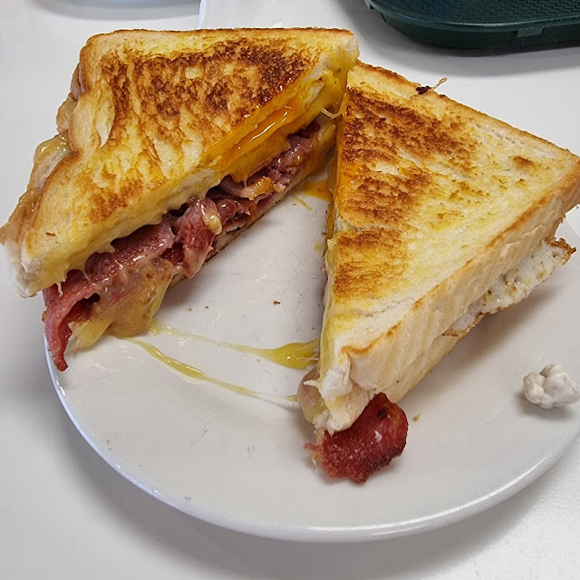 Bacon Egg and Cheese Toasted Sandwich