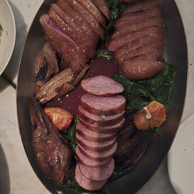 Whole Duck with Duck Neck Sausage