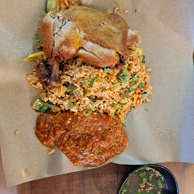Fried Rice with Fried Chicken