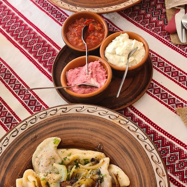 Varenyky Filled with Cream Cheese and Herbs