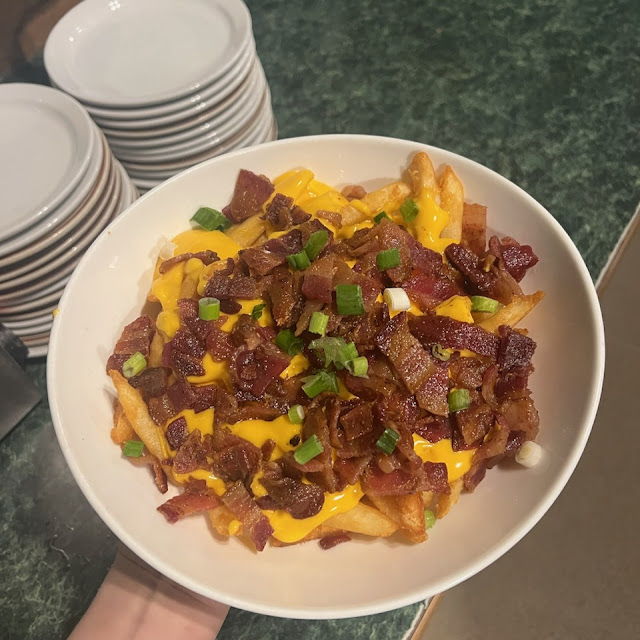 Cheesy Bacon Fries with Queso Cheese