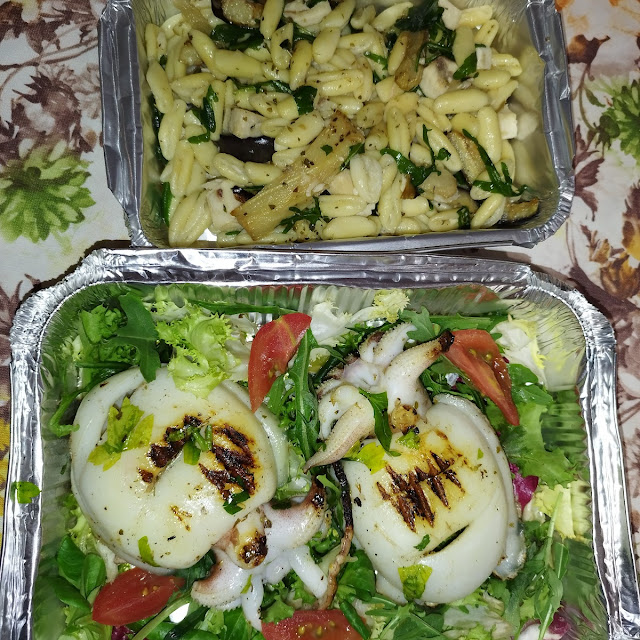 Cavatelli Pesce Spada E Melanzane Seppie Arrostire