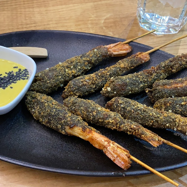 Brochetas de Langostino