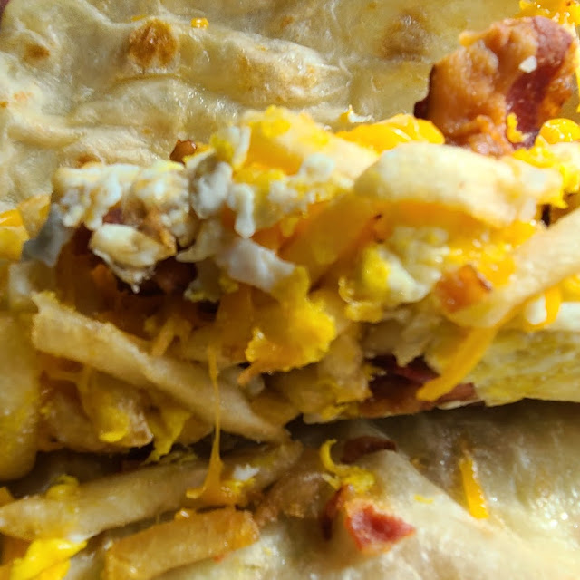Egg Bacon Potato & Cheese Breakfast Burrito
